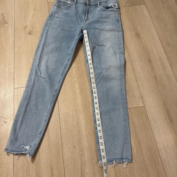 Agolde Women’s Sophie High Rise Skinny Crop in Parallel Size 30 - Picture 7 of 15